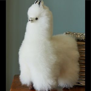 Baby Alpaca Fur Teddy Bear Plush Toy